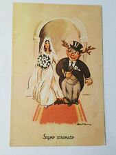 Cartolina illustrata umoristica Sogno coronato illustr. Duka 3050 GT288 ^