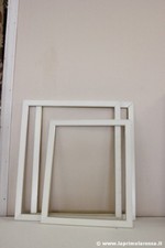 THREE VINTAGE WHITE PAINTED