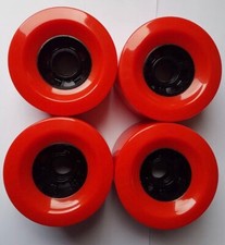 Ruote longboard rosse 90 mm 