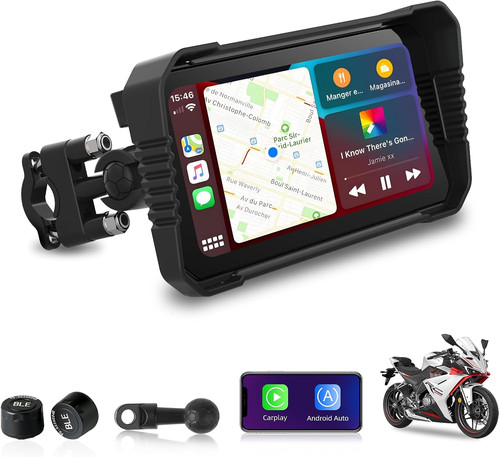 Pollici carplay moto con - 6,25,