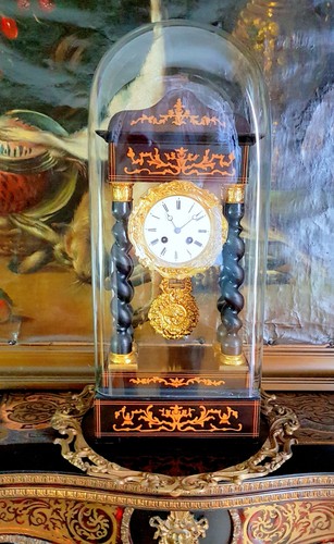 Antico orologio portale - antico, a