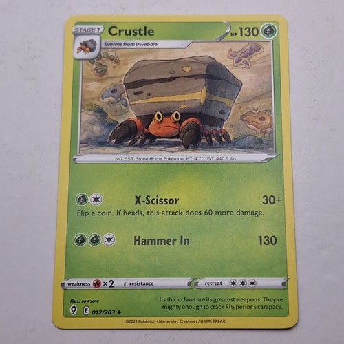 Carta pokémon crosta - carta, 012/203