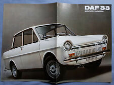 DEPLIANT AUTO VINTAGE DAF 33 AUTOMATIC VARIOMATIC ITALIANO DATI TECNICI ORIGINAL