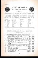 HN Toderi Firenze Listino 4 Monete d'Oro o164