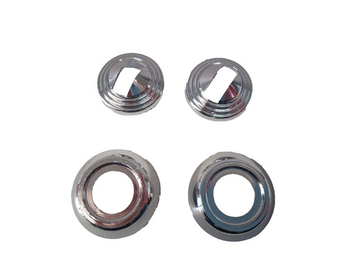 Kit rosoni plastica cromata - kit,
