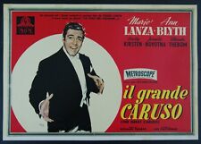 fotobusta pittorica film IL GRANDE CARUSO Mario Lanza Ann Blyth 1956