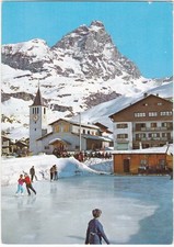 CERVINIA - AOSTA - PISTA PATTINAGGIO SU GHIACCIO - VIAGG. 1962 -17621-
