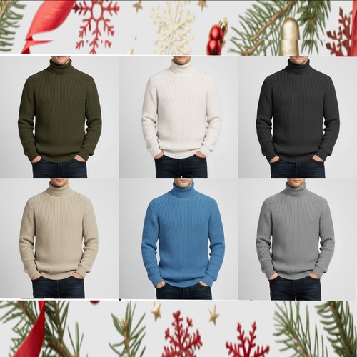 Maglione uomo collo alto