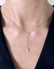 Collana a Y in argento 925% e