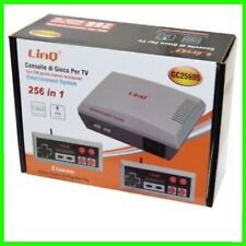 CONSOLE DA GIOCO RETRO 256 ARCADE GAME 16 BIT CON 2 CONTROLLER TIPO NINTENDO 