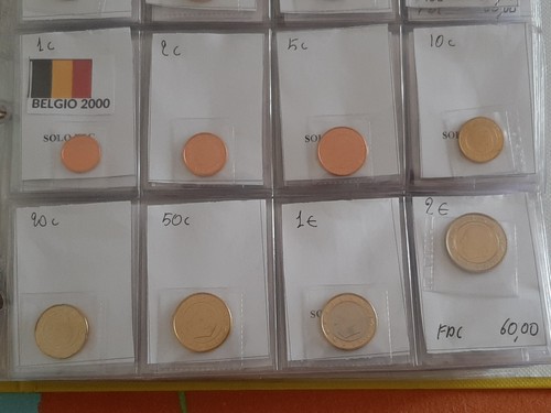 Monete euro belgio 2000 - monete, serie