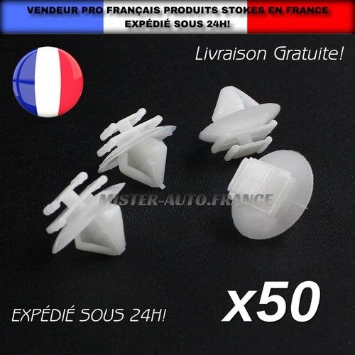 50x clips fixation garniture - clips,