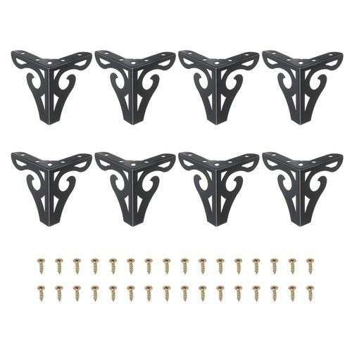8pz piedini metallici forati - metallici,