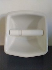 Portarotolo carta igienica in ceramica bianca, da incasso, vintage, nuovo