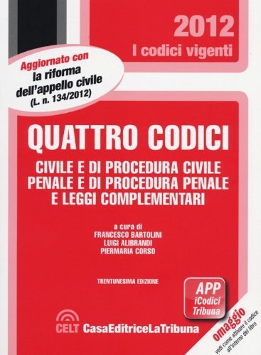 Quattro codici civile di - codici.,
