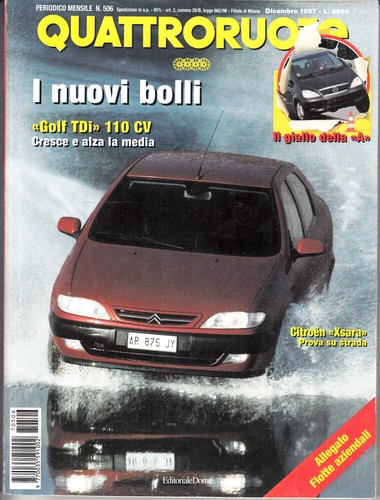 Quattroruote 506 dicembre - quattroruote,
