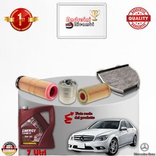 KIT TAGLIANDO FILTRI + OLIO MERCEDES C 220 CDi W204 125KW 170CV DAL 2007 -> 2008