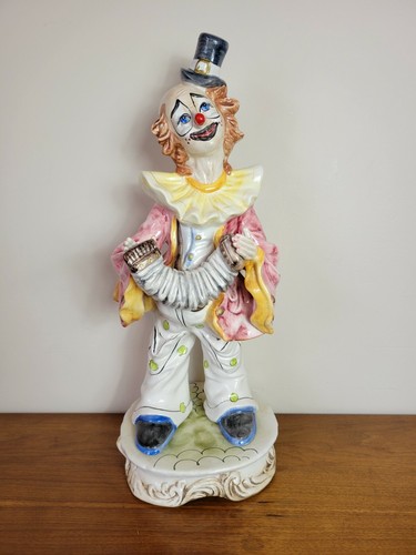 Clown ceramica porcellana - , 23"