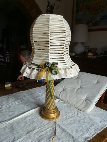 Lampada tavolo paralume - tavolo,