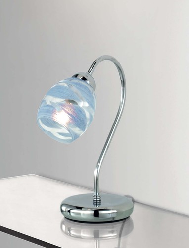 Lumetto moderno cromato con