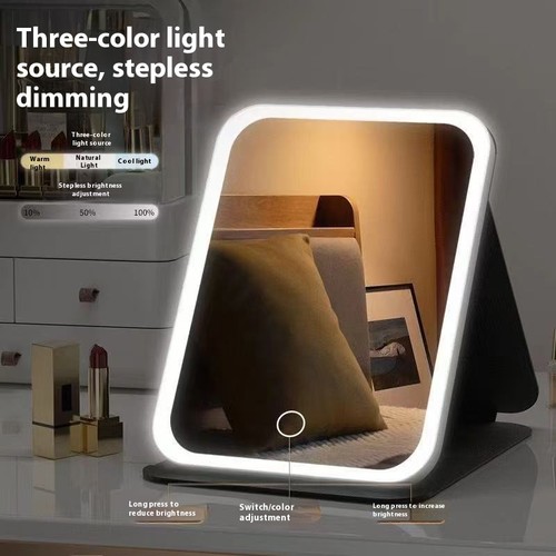 Led make mirror - make-up, folding