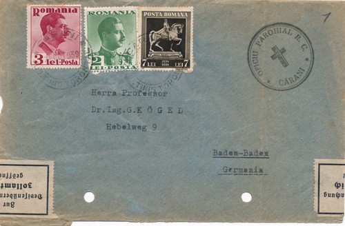 Lettre roumanie censure oficiu - lettre,