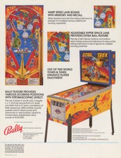 BALLY FLIPPER - STAR TREK -