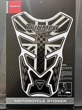 Tampone serbatoio Triumph Racing Union Jack colore Triumph Racing nero/bianco