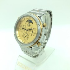 [w2148] Cronografo SEIKO 7A48-7010 fasi lunari tutto originale batteria nuova...