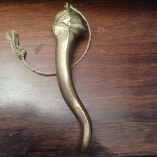 Corno portafortuna in ottone vintage