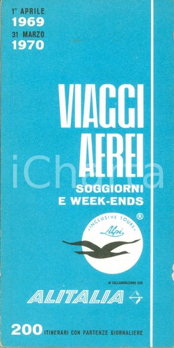 1969 1970 alitalia viaggi - alitalia,