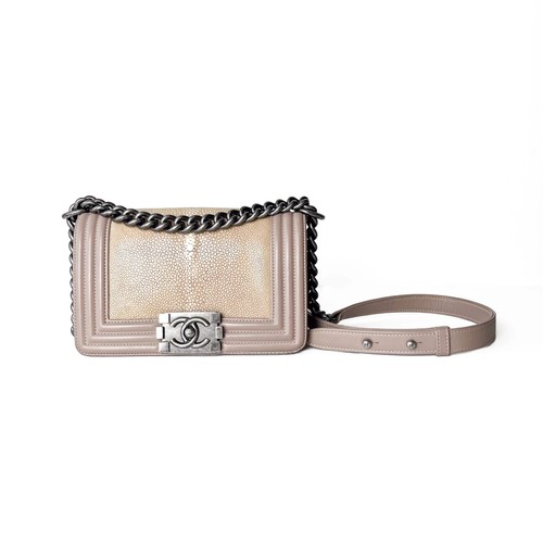Borsa chanel taupe pelle - borsa, in