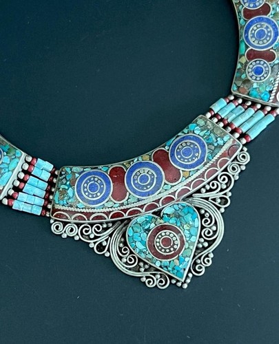 Collana tibetana vintage - , fatta