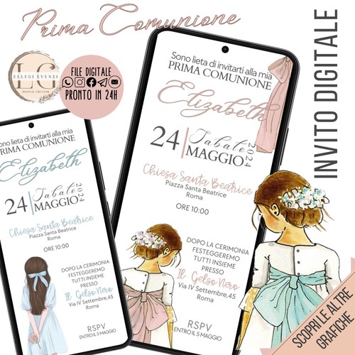 Invito digitale prima - invito,