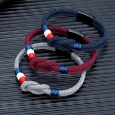 Bracciale corda nodo quadrato - corda,
