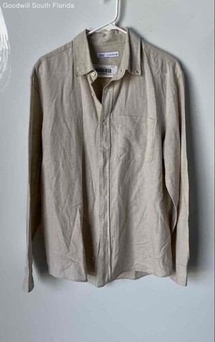 Camicia uomo zara beige - camicia,