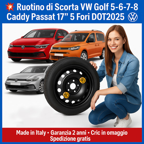 Ruotino scorta vw golf - 💥,