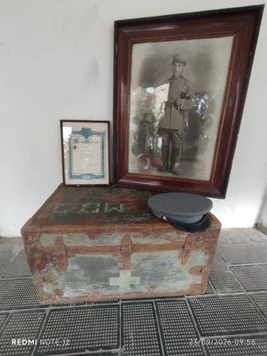 Lotto baule militare italiano - lotto.,
