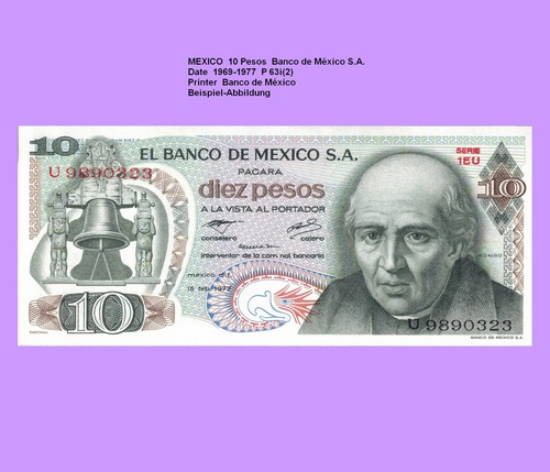 Messico pesos 1977 - messico, 10