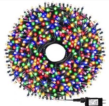 LUCI DI NATALE 100LED DA ESTERNO INTERNO IP NATALIZIE CATENA PER ALBERO ADDOBBI