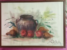 Aurelio Barbalonga (1922-2003) Acquerello "natura morta" firmato cm. 49x70 C13 ^