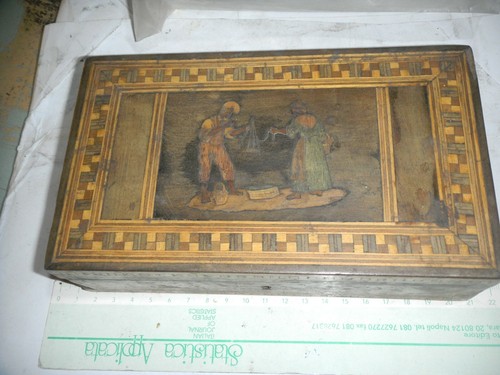 Scatolo portagioie intarsio - scatolo,