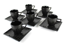 SET 6 TAZZINE da CAFFÈ NERE