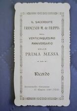 SANNICANDRO GARGANICO 1930 DON FRANCESCO DE FILIPPIS 25mo PRIMA MESSA