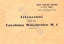 ESERCITO ITALIA Carabina Winchester 7,62mm M1 1960 Art. Montagna Aosta - DVD