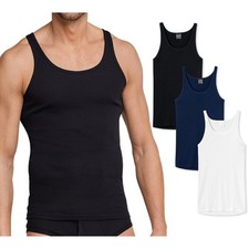 Schiesser Canottiera Uomo - Giacca, Senza Braccio, Originale a Costine, 1 2 3 5