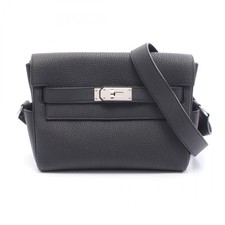 Borsa a tracolla HERMES Kelly Messenger PM K Togo pelle SHW nera usata
