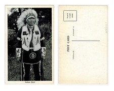 Capo Indiano Cartolina Indian Chief Vintage