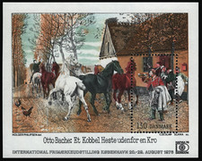 Denmark #MiBl3 MNH S/S 1976 Stamp Exhibition Hafnia [591]