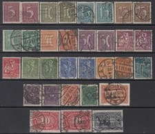 Germania Mi 158-176 Infla con tonalità rare (Mi 159a+b) - Alto valore di catalogo